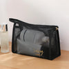 Travel Large Capacity Transparent Mesh Cosmetic Bag, Style: Triangle