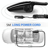 Car Vacuum Cleaner High Power 120W Home Car Dual-use Vacuum Cleaner Powerful Dry and Wet Wired Models Seventh Generation(Orange)