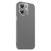 For iPhone 11 Nano Lens Cover Liquid Silicone Phone Case(Titanium Gray)