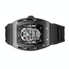 BAOGELA 1612 Skull Silicone Mens Watch Waterproof Sports Quartz Watch( Black Shell White Skull)