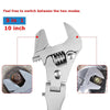 10 Inch Multifunctional Folding Shaking Head Ratchet Wrench Bathroom Wrench(2045)
