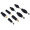 5.5x2.1mm Female to Multiple Male Interfaces 8 in 1 Power Adapters Set for IBM / HP / Sony / Lenovo / DELL Laptop Notebook