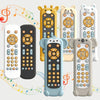 Baby Simulation TV Remote Control Music Toy with Light and Sound 3 Language Mode, Color: White With Cat Silicon Cover