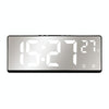 6631 LED Digital Display Multifunctional Electronic Clock Desktop Temperature Mirror Alarm Clock(White Light)