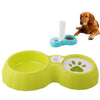 Pet Double Bowl Feeder for Cats & Dogs (Green)