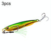 3 PCS PROBEROS LF103 Simulation Metal Sea Fishing Bait, Specification: 20g(A With Hook)