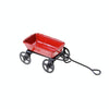 1:12 Mini Cute Dollhouse Miniature Metal Red Small Pulling Cart Garden Furniture Accessorie Toy For Home Decor Gift