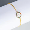 English Letter Bracelet Couple Girlfriends DIY Bracelet Men Women Micro Inlaid Zircon Rainbow Bracelet(C)