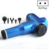 Muscles Relax Massager Portable Fitness Equipment Fascia Gun, Specification: 6232 32 Gears Blue(EU Plug)