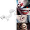 4 PCS Halloween Decoration Vampire Teeth Retractable Zombie Teeth,Packaging: OPP