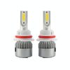 2pcs 9007 18W 1800LM 6000K Waterproof IP68 Car Auto LED Headlight with 2 COB LED Lamps, DC 9-36V(White Light)