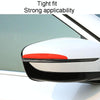 SHANSHI 6pcs /Pack 7753 Car Door Anti-Collision Silicone Strip Bumper Mirror Thickening Decorative Stickers(Black)