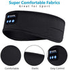 Sleep Bluetooth Bandana Headband Wireless Music Sport Headband Built-in Sleep Music Eye Mask(Sisal Gray)