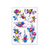 Fluorescent Face Waterproof Environmental Protection Tattoo Stickers Nightclub Bar Flower Arm Stickers(OHB-003)