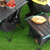 CLS Outdoor Folding Picnic Table Storage Hanging Bag Portable Invisible Pocket Storage Hanging Pocket,Style: Black Table + Small Pocket