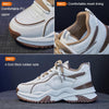 Leather Spring Breathable Wear-resistant Non-slip Casual Sports Shoes, Size: 39(Mesh Khaki)