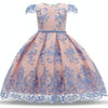 Girls European Style Bow-knot Mesh Tutu Dress Show Dress, Size:130cm(Pink)