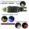 Fluorescent Belt Sensor Headlight Outdoor Running and Cycling Head Torch(White+Blue Light)