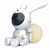 G003 Moon Rabbit Starry Sky Projection Lamp Bedroom Laser Atmosphere Light(White)