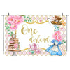 180x180cm Tea Party Tea Cup Teapot Birthday Backdrop Cloth
