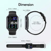 Q19 Pro IP67 Waterproof 1.69 inch Smartwatch(Gold+Pink)