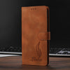 For Samsung Galaxy S25 5G / S24 5G Skin Feel Embossed Feather Leather Phone Case(Brown)
