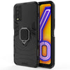 For Vivo Y20 PC + TPU Shockproof Protective Case with Magnetic Ring Holder(Black)