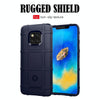 Shockproof Full Coverage Silicone Case for Huawei Mate 20 Pro Protector Cover (Dark Blue)