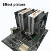 COOL STORM CT-4U-9cm Heat Pipe Dual-Tower CPU Radiator Copper Pipe 9 Cm Fan For Intel/AMD Platform Specification Aurora Single Fan 4 Line