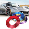 W12 8m/roll Car Universal Reflective Wheel Electroplating Decorative Strip(Blue)