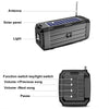 BDL-187 LED Light Solar Wireless Bluetooth Speaker Portable Outdoor Camping FM Radio(Red)