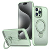 For iPhone 15 Pro Max Wing Series Gen2 MagSafe Metal Ring Holder Phone Case(Avocado Green)