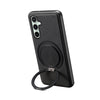 For Samsung Galaxy S24 FE 5G Denior A14 Skin Feel Rotating Holder MagSafe Phone Case(Black)