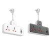 hoco AC12 Reise 2-position Expansion Socket with PD30W+3USB Ports, Cable Length: 8.5cm, US Plug(White)
