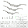 316 Stainless Steel Marine Flagpole Hook with Screw, Style:4 inch