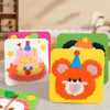 Montessori DIY Embroidery Board Kindergarten Children Cartoon Wool Stitching Material Kit, Style: Birthday Cake