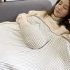 AI-540 72x115cm USB Body Warmer Blanket Office Heater Electric Heating Shawl(Gray Cat Stripes)