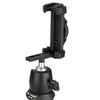 Fotopro RM-80 Mini Desktop Tripod Mount + MH-8 Ball Head with 1/4 inch Screw & Phone Clamp(Black)