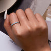 S925 Sterling Silver Turquoise Twist Women Open Ring