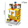 LELE BROTHER Children Assembling Mini City Street Scene Building Blocks, Style: 8537-7 Audiovisual Store