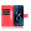 For Asus Zenfone 8 ZS590KS Crazy Horse Texture Horizontal Flip Leather Case with Holder & Card Slots & Lanyard(Red)