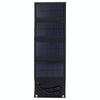 7W Monocrystalline Silicon Foldable Solar Panel Outdoor Charger with 5V Dual USB Ports (Black)