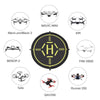 STARTRC RC Drone Quadcopter Portable Parking Apron Fast-fold Landing Parking Pad for DJI Mavic Mini / Mavic Air 2, Diameter: 56cm
