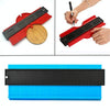 10 Inch Multifunctional Woodwork Irregular Contour Arc Gauge Tool(Blue)