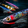 PROBEROS LF126 Long Casting Lead Fish Bait Freshwater Sea Fishing Fish Lures Sequins, Weight: 7g(Color E)
