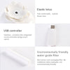 Lotus Ceramic Nano Spray Hydrating Aroma Humidifier Air Purifier(White Flower + White Body Ceramic)