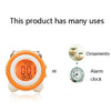 0705 Big Volume Simple Three-Dimensional LED Alarm Clock Mute Luminous Electronic Clock(Light Green)