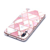 For Huawei P20 Pro Plating Marble Pattern Soft TPU Protective Case(Pink)