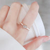 Ladies Light Luxury Pearl Butterfly Opening Adjustable Combination Ring, Specification:J3266