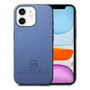 For iPhone 11 Twill Fabric Leather Skin Back Phone Case(Blue)
